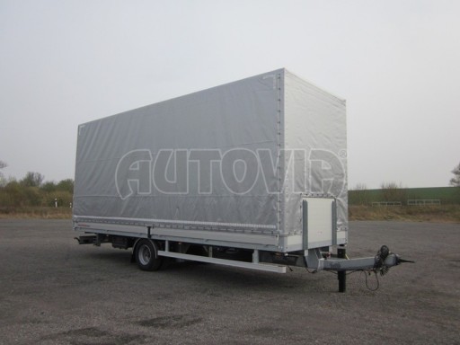 Jednonápravový 18-ti paletový vzduchem brzděný nákladní přívěs AVG 10T 7,37x2,48/3,06 č.1