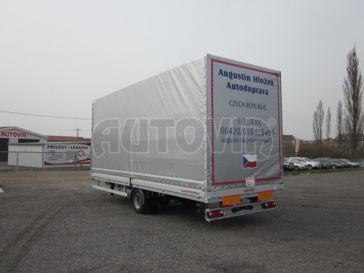 Jednonápravový 18-ti paletový vzduchem brzděný nákladní přívěs AVG 10T 7,37x2,48/3,06 č.2