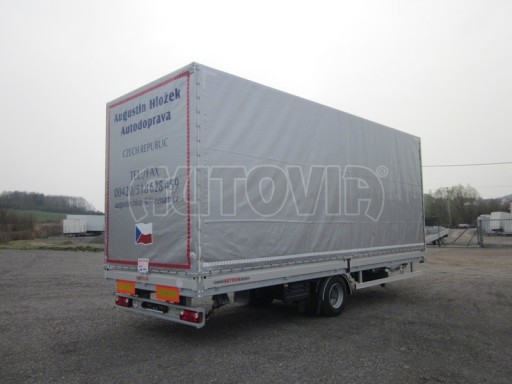 Jednonápravový 18-ti paletový vzduchem brzděný nákladní přívěs AVG 10T 7,37x2,48/3,06 č.5