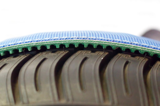 Upínací pás LC 2500 daN 5t / 2,4m/50mm odtah sada s návlekem č.3