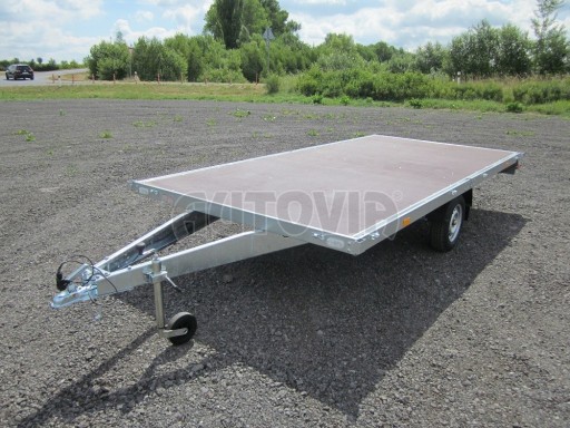 Největší vyráběné nebrzděné plato ZV 41 750kg N1 4,17x2,00 plato