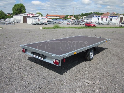Největší vyráběné nebrzděné plato ZV 41 750kg N1 4,17x2,00 plato