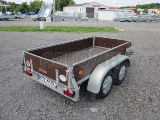 Skladový dvounápravový brzděný nákladní přívěs ZV 26 B2 2,51/1,25/0,35 č.4