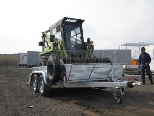 Nákladní přívěs pro přepravu UNC, bagrů, mechanizace ZV 3,5T 3,10x1,85/0,35