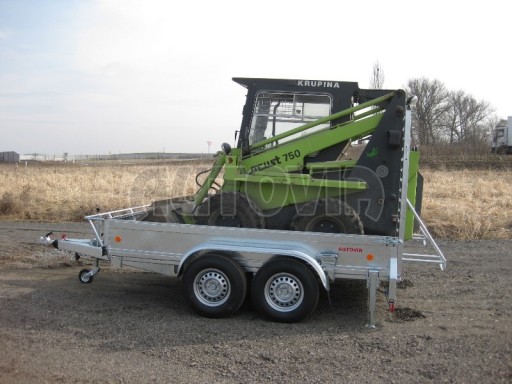 Nákladní přívěs pro přepravu UNC, bagrů, mechanizace ZV 3,5T 3,10x1,85/0,35