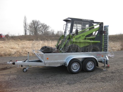 Nákladní přívěs pro přepravu UNC, bagrů, mechanizace ZV 3,5T 3,10x1,85/0,35