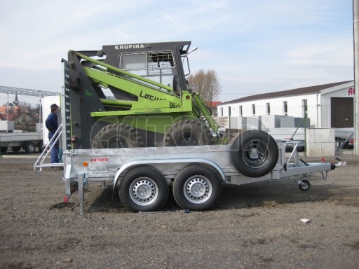 Nákladní přívěs pro přepravu UNC, bagrů, mechanizace ZV 3,5T 3,10x1,85/0,35