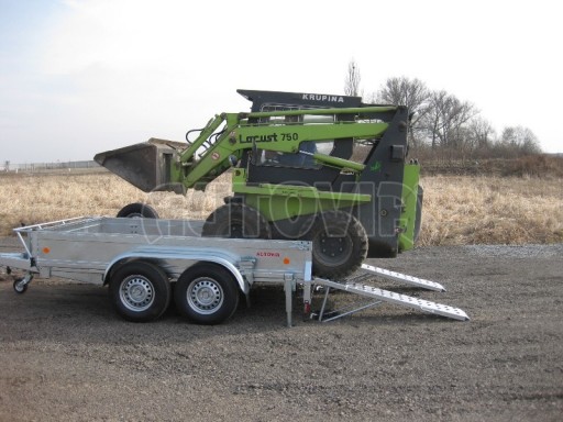 Nákladní přívěs pro přepravu UNC, bagrů, mechanizace ZV 3,5T 3,10x1,85/0,35
