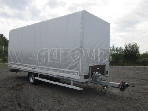 Jednonápravový 18-ti paletový, vzduchem brzděný, nákladní přívěs AVG 4,49T 7,40x2,48/3,06* č.1