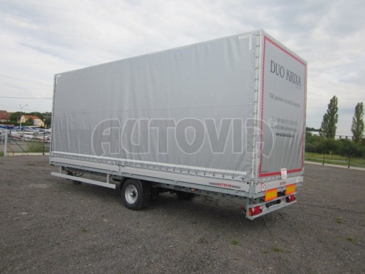 Jednonápravový 18-ti paletový, vzduchem brzděný, nákladní přívěs AVG 4,49T 7,40x2,48/3,06* č.5