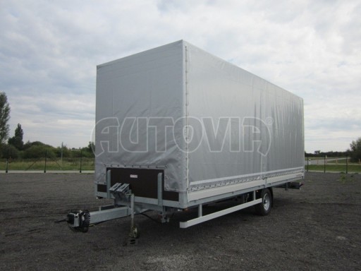 Jednonápravový 18-ti paletový, vzduchem brzděný, nákladní přívěs AVG 4,49T 7,40x2,48/3,06* č.7