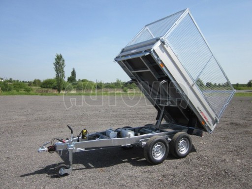Sklápěcí přívěs DLT 2,7T 2,57x1,48/1,35 pozink GITTER v elektrice