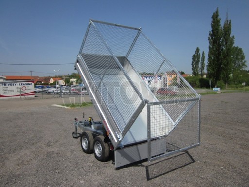 Sklápěcí přívěs DLT 2,7T 2,57x1,48/1,35 pozink GITTER v elektrice