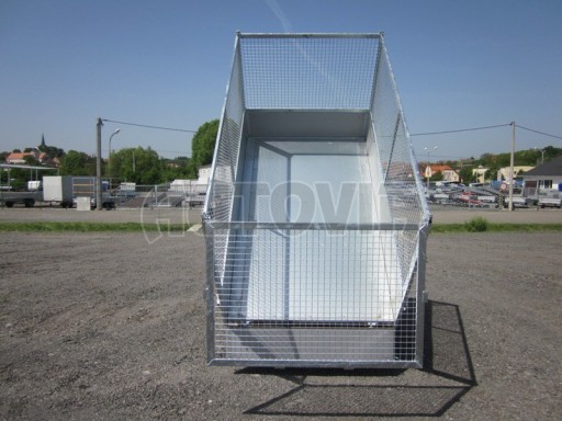 Sklápěcí přívěs DLT 2,7T 2,57x1,48/1,35 pozink GITTER v elektrice