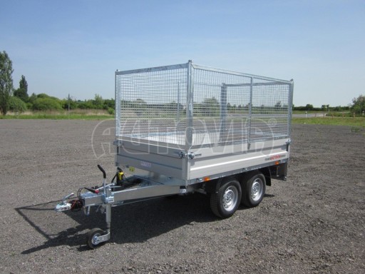 Sklápěcí přívěs DLT 2,7T 2,57x1,48/1,35 pozink GITTER v elektrice