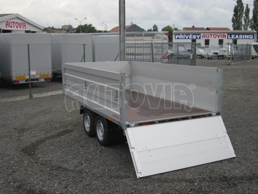 přívěs za auto ZV 33 2,7T B2 3,33x1,70/0,70 nástavba POČ
