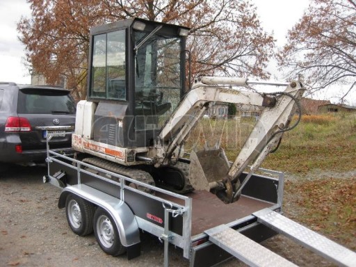 Přívěs na bagry BR 3,5T B2 3,16x1,52/0,30
