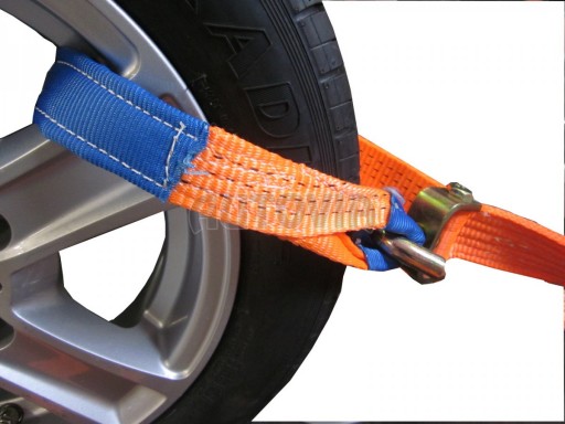 Upínací pás LC2500daN 5t / 3m/50mm odtah s okem č.2