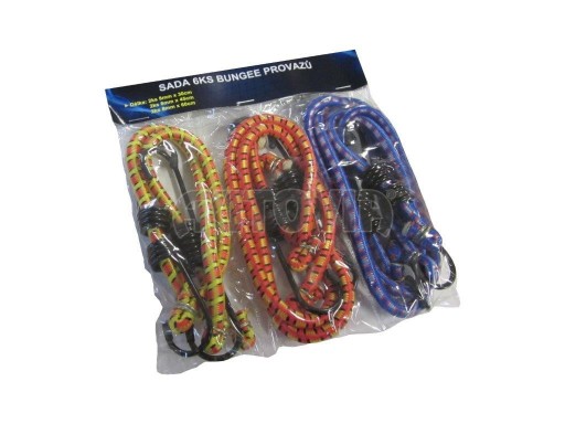 Sada 6ks bungee provazů č.1