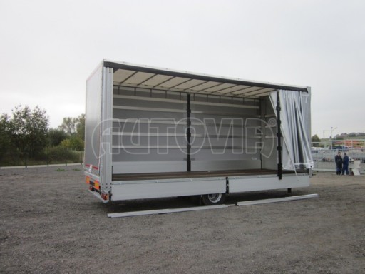 Tandemový jednoosý vzduchem brzděný přívěs AVG 10T 7,40x2,48/3,10 č.5