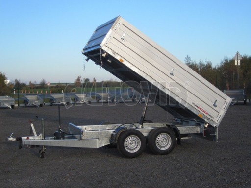 Třístranný sklápěč s nástavbou bočnic ATS 3SKS 2,7T 3,32x1,70/0,70 ECO ruč