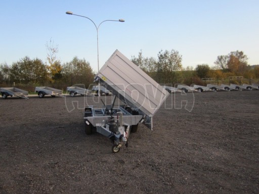 Třístranný sklápěč s nástavbou bočnic ATS 3SKS 2,7T 3,32x1,70/0,70 ECO ruč