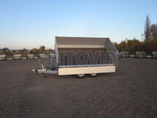 Třístranný sklápěč s nástavbou bočnic ATS 3SKS 2,7T 3,32x1,70/0,70 ECO ruč