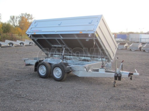 Třístranný sklápěč s nástavbou bočnic ATS 3SKS 2,7T 3,32x1,70/0,70 ECO ruč