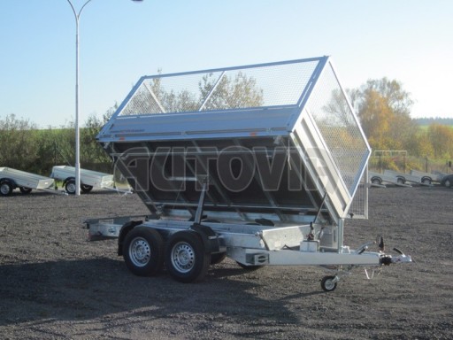 Třístranný sklopný přívěs ATS 3SKS 3,5T 3,33x1,70/1,35 ECO ruč GITTER