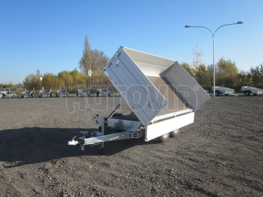 Třístranný sklápěč s nástavbou bočnic ATS 3SKS 3,5T 3,32x1,70/0,70 ECO ruč