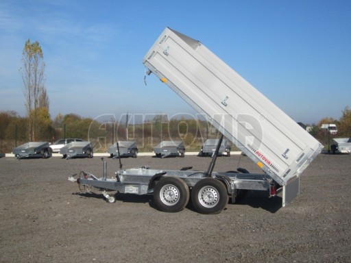 Třístranný sklápěč s nástavbou bočnic ATS 3SKS 3,5T 3,32x1,70/0,70 ECO ruč