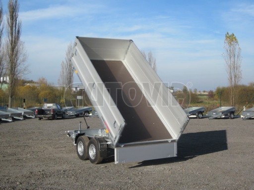 Třístranný sklápěč s nástavbou bočnic ATS 3SKS 3,5T 3,32x1,70/0,70 ECO ruč