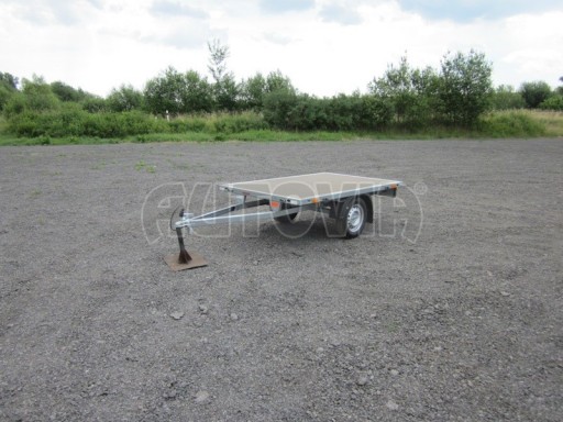 Nebrzděný vlek s možností dostavby bočnic VT 22/14 750kg 2,20x1,42 č.1