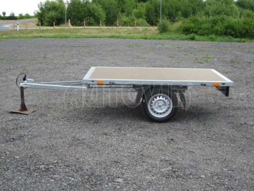 Nebrzděný vlek s možností dostavby bočnic VT 22/14 750kg 2,20x1,42 č.3