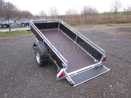 Sklopný brzděný přívěs za osobní auto DNG 1,3T 2,52x1,27/0,35* č.2