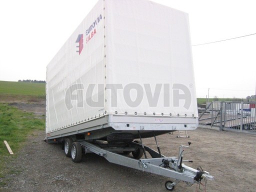 Sklápěcí přívěs AD 2,7T 5,15x2,09/2,00 valník s plachtou rampa