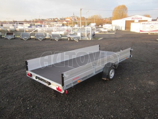 Nebrzděný univerzální jednoosý valník BGS 750kg N1 4,50x1,84/0,35 zesílená náprava