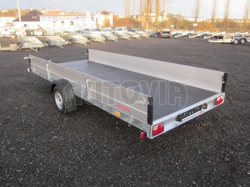 Nebrzděný univerzální jednoosý valník BGS 750kg N1 4,50x1,84/0,35 zesílená náprava