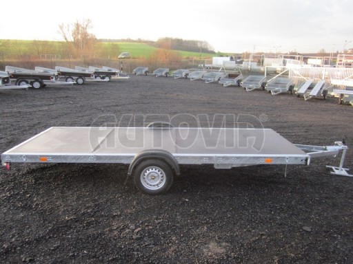 Nebrzděný univerzální jednoosý valník BGS 750kg N1 4,50x1,84/0,35 zesílená náprava