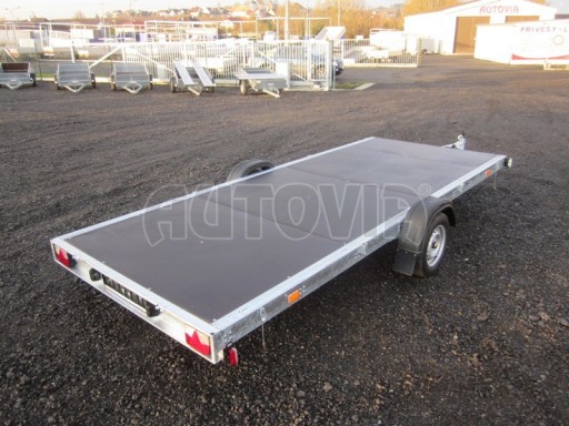 Nebrzděný univerzální jednoosý valník BGS 750kg N1 4,50x1,84/0,35 zesílená náprava