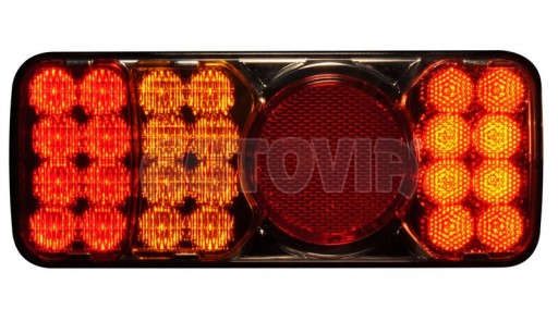 Svítilna WAS W66L/312kr sdružená LED 12-24 V, L-BL/BR/KO/ML/RZ č.2