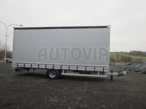 Vzduchem brzděný přívěs s plachtou AVG 10T B1 7,40x2,48/2,80 č.3