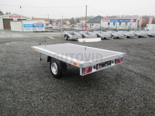 Přívěs v provedení plato pro převoz těžkých nákladů ZV 22 1,3T B1 2,55x1,50 plato