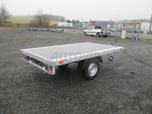 Přívěs v provedení plato pro převoz těžkých nákladů ZV 22 1,3T B1 2,55x1,50 plato