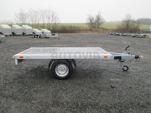 Přívěs v provedení plato pro převoz těžkých nákladů ZV 22 1,3T B1 2,55x1,50 plato