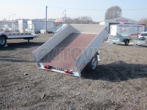 Sklápěcí přívěs se sklopnými bočnicemi TTS 13