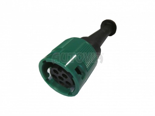 Zástrčka - bajonet Jokon 6-pólový zelený, 1 vývod č.1