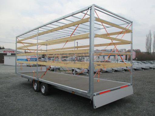 Nákladní přívěs s konstrukcí DN 3,5T B2 7,43x2,47/2,60