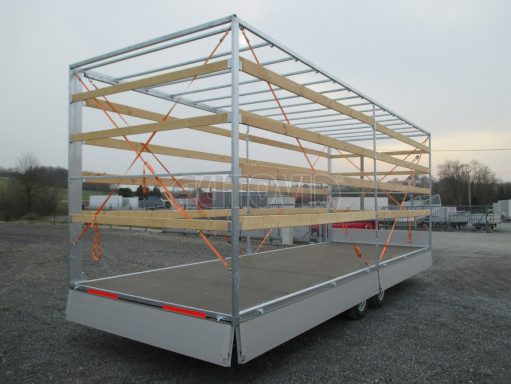 Nákladní přívěs s konstrukcí DN 3,5T B2 7,43x2,47/2,60