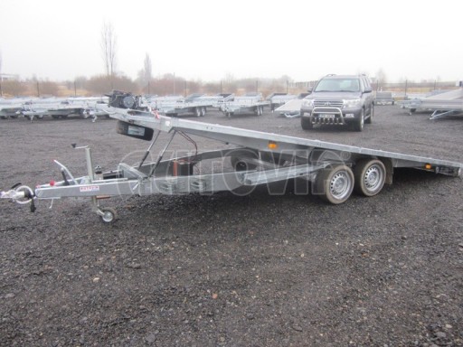 Hydraulicky sklopný přívěs pro přepravu aut AD 3,5T B2 5,17x2,47 plato